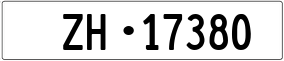 Trailer License Plate